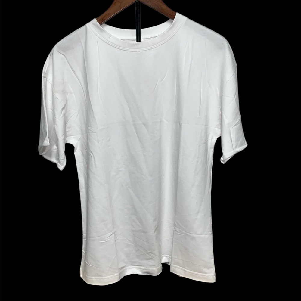 Elgogy women’s T-shirt, white size small